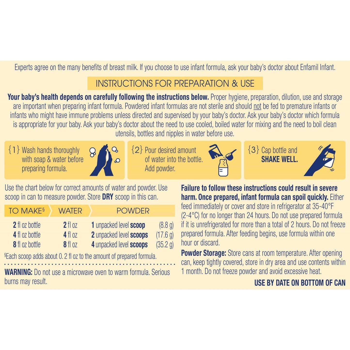 ENFAMIL, INFANT PDR CAN 12.5OZ(6/CS)