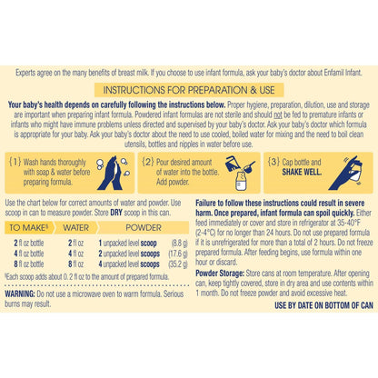 ENFAMIL, INFANT PDR CAN 12.5OZ(6/CS)