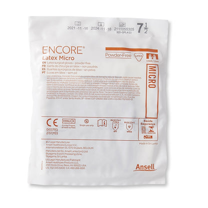 GLOVE, SURG LTX 7.5 STR2 SMTH (50PR/BX 4BX/CS)