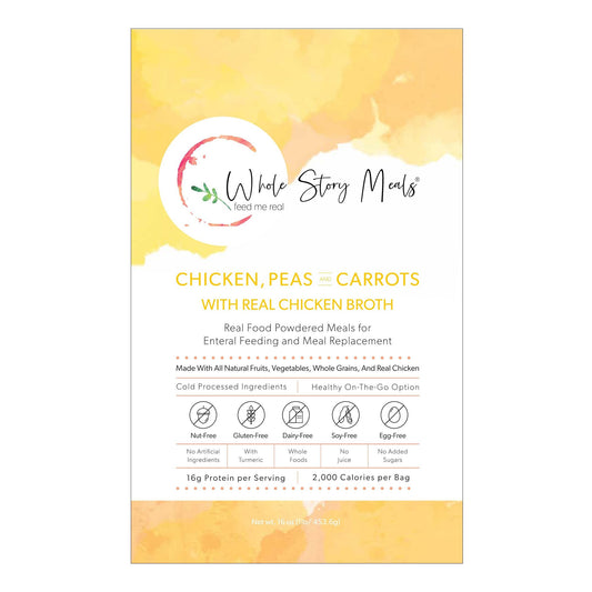 FOOD, POWDERED CHICKEN/PEAS & CARROTS 16OZ (30/CS)