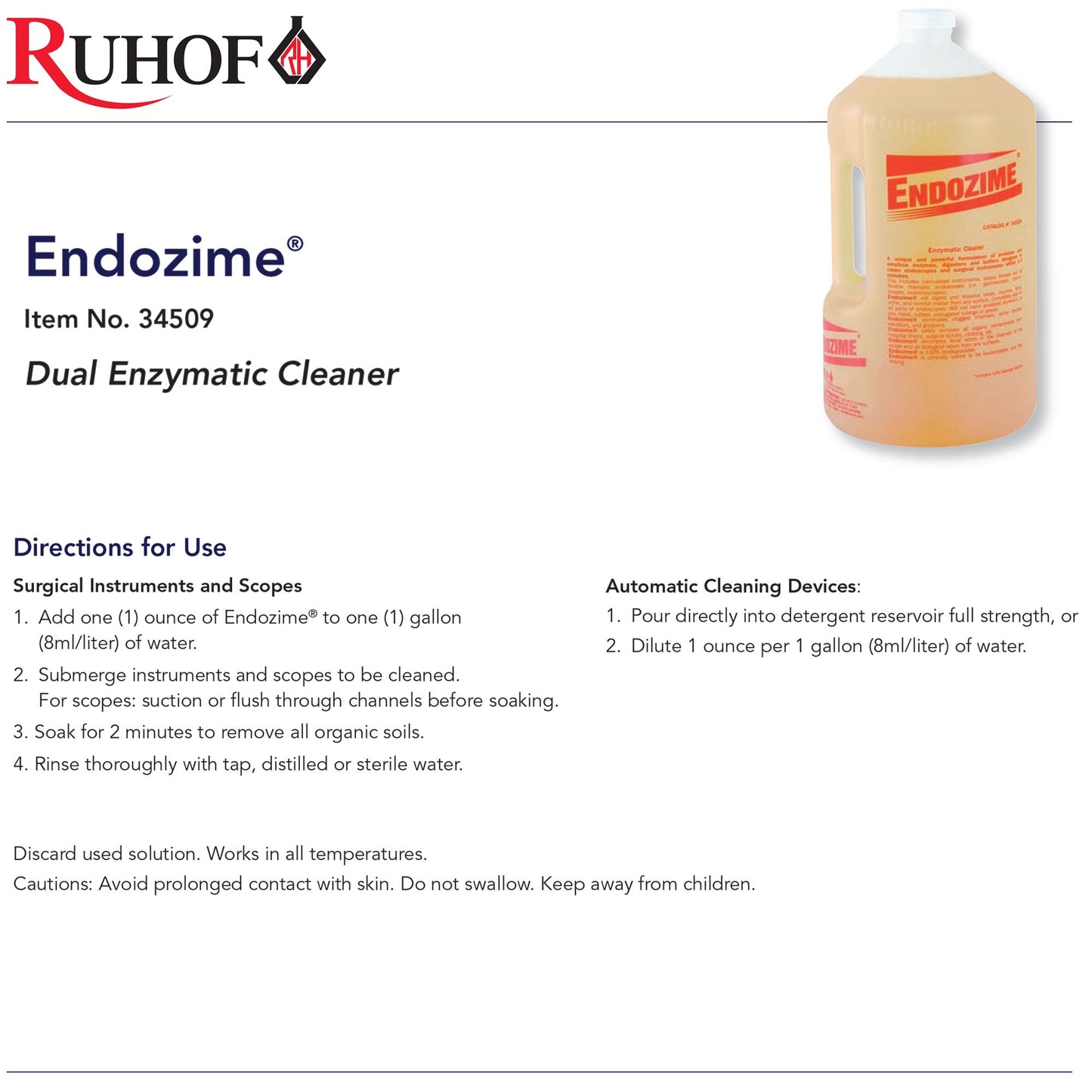CLEANER, DETRGNT CONC ENDOZYME(4GL/CS)