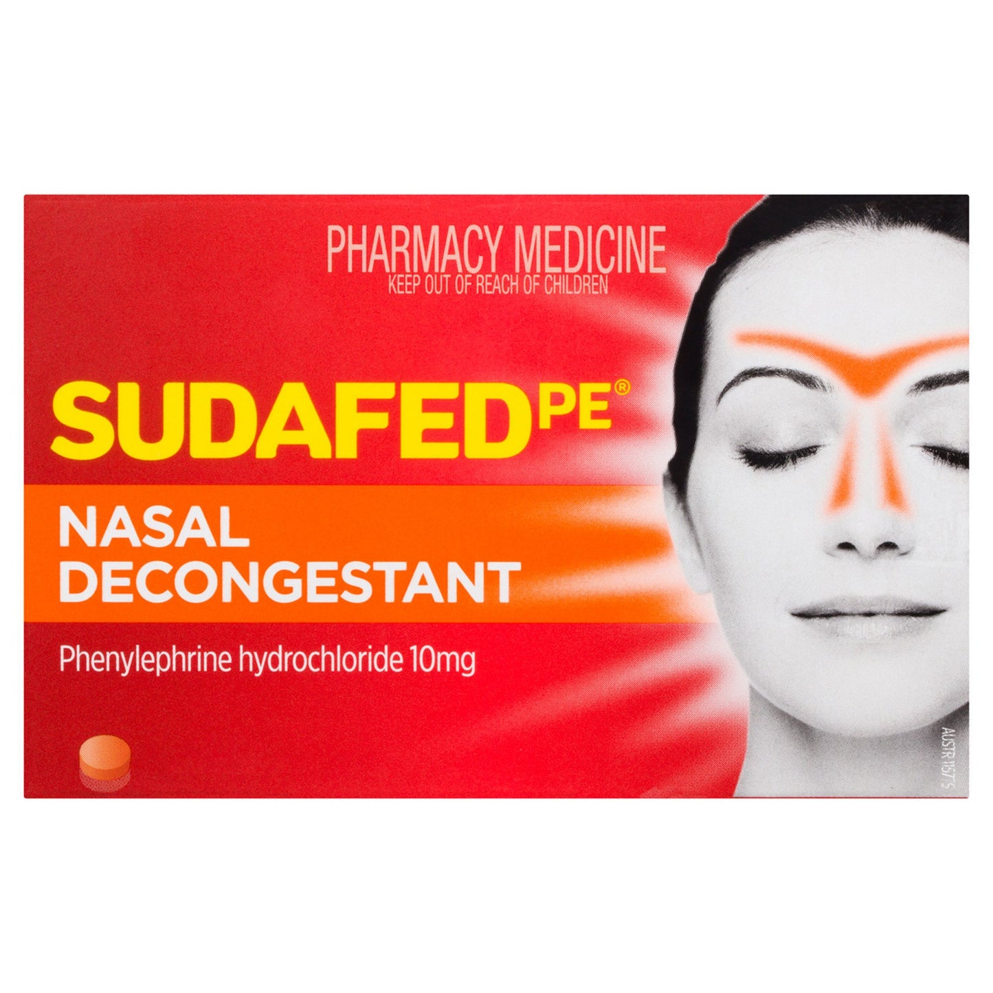 SUDAFED PE, TAB 10MG (18/BT)