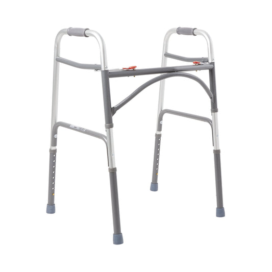 WALKER, FOLDING STEEL W/O WHEELS HVY DUTY ADLT 500LB (2/CS)