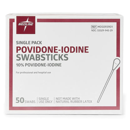 SWABSTICK, PVP (1/PK 50/BX 10 BX/CS)