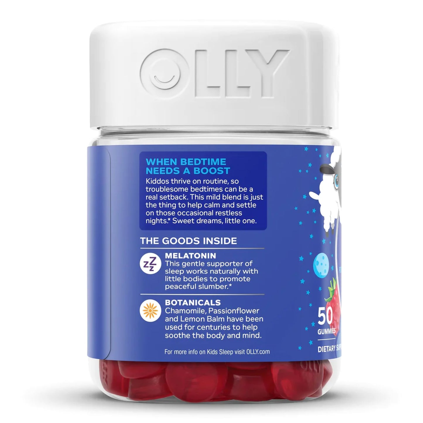 OLLY, GUMMY KIDS SLEEP RAZZBERRY (50/BT)