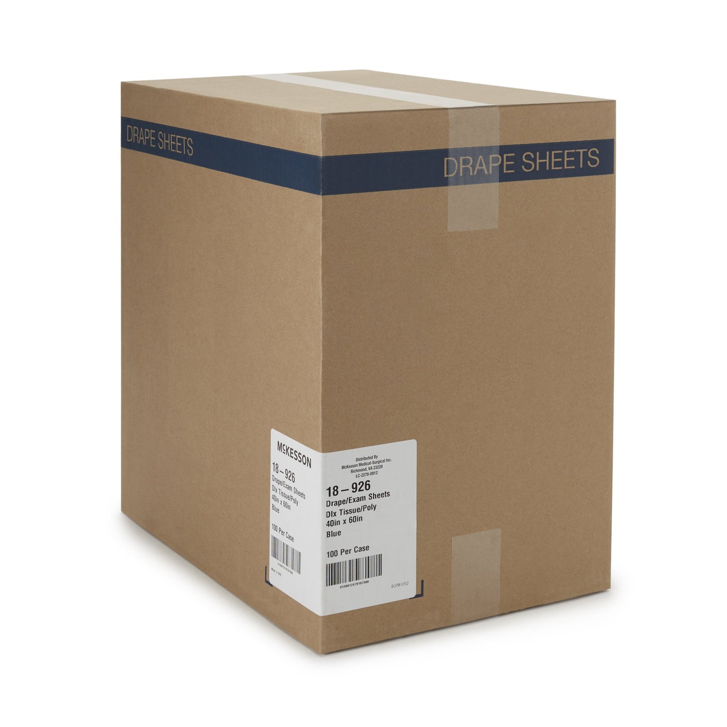 SHEET, DRAPE TISSUE/POLY BLU 40X60 (100/CS)