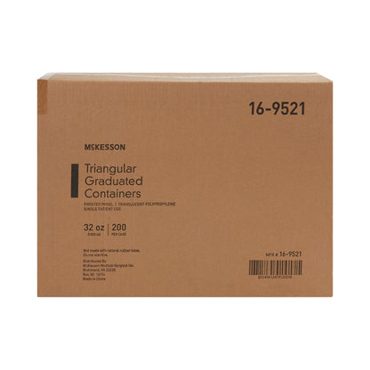 CONTAINER, SPECIMEN TRIANGULARGRAD 32OZ/1000CC (200/CS)