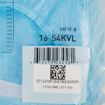 GOWN, CHEMO FULL BCK HOOK&LOOPCLSR AAMI 2LG (10/BG 3BG/CS)