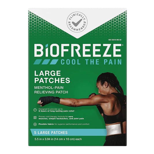 BIOFREEZE PRO, PATCH PAIN RELIEVING (5/BX 24BX/CS)