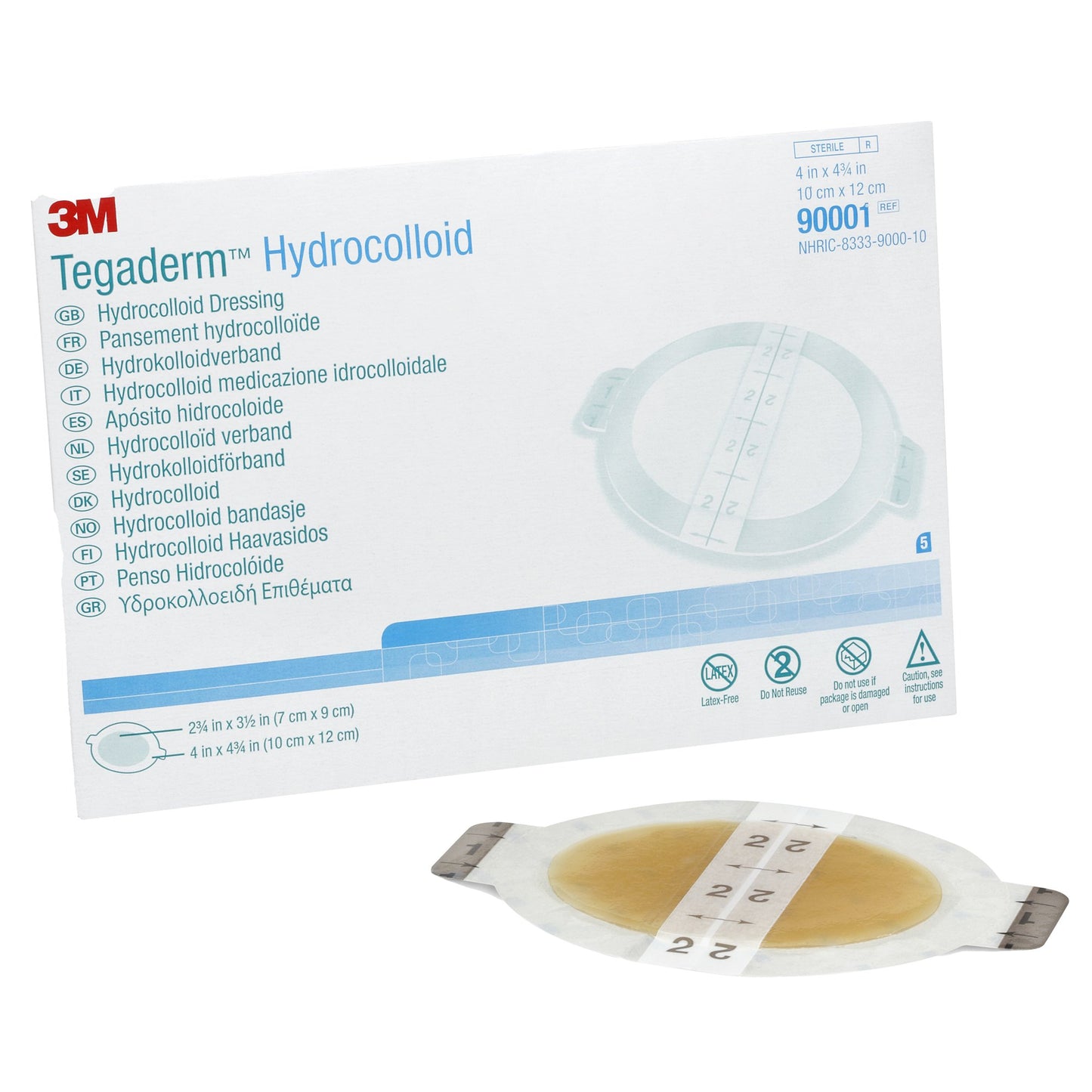 DRESSING, TEGDAERM HYDROCOL 3X4" (5/BX 20BX/CS) 3M