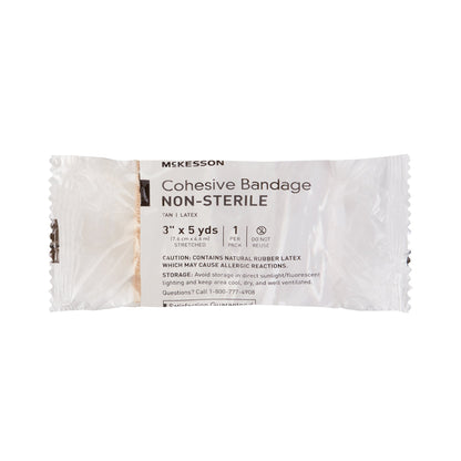 BANDAGE, COHESIVE N/S TAN 3" (24PK/CS)