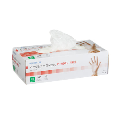 GLOVE, EXAM VNYL MED N/S (100/BX 10BX/CS)