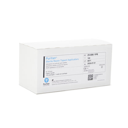 APPLICATOR, RAYON TIP STR 6" (100/BX)