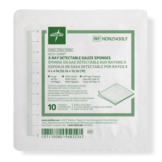 SPONGE, RAYTEC 4X4" (10/TR128TR/CS)