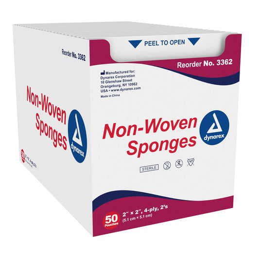 <ul><li>Nonwoven sponges are highly absorbent and low-linting for prepping and