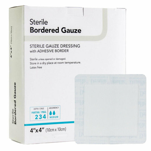 GAUZE, BRDRD 2X2 (100/PK)