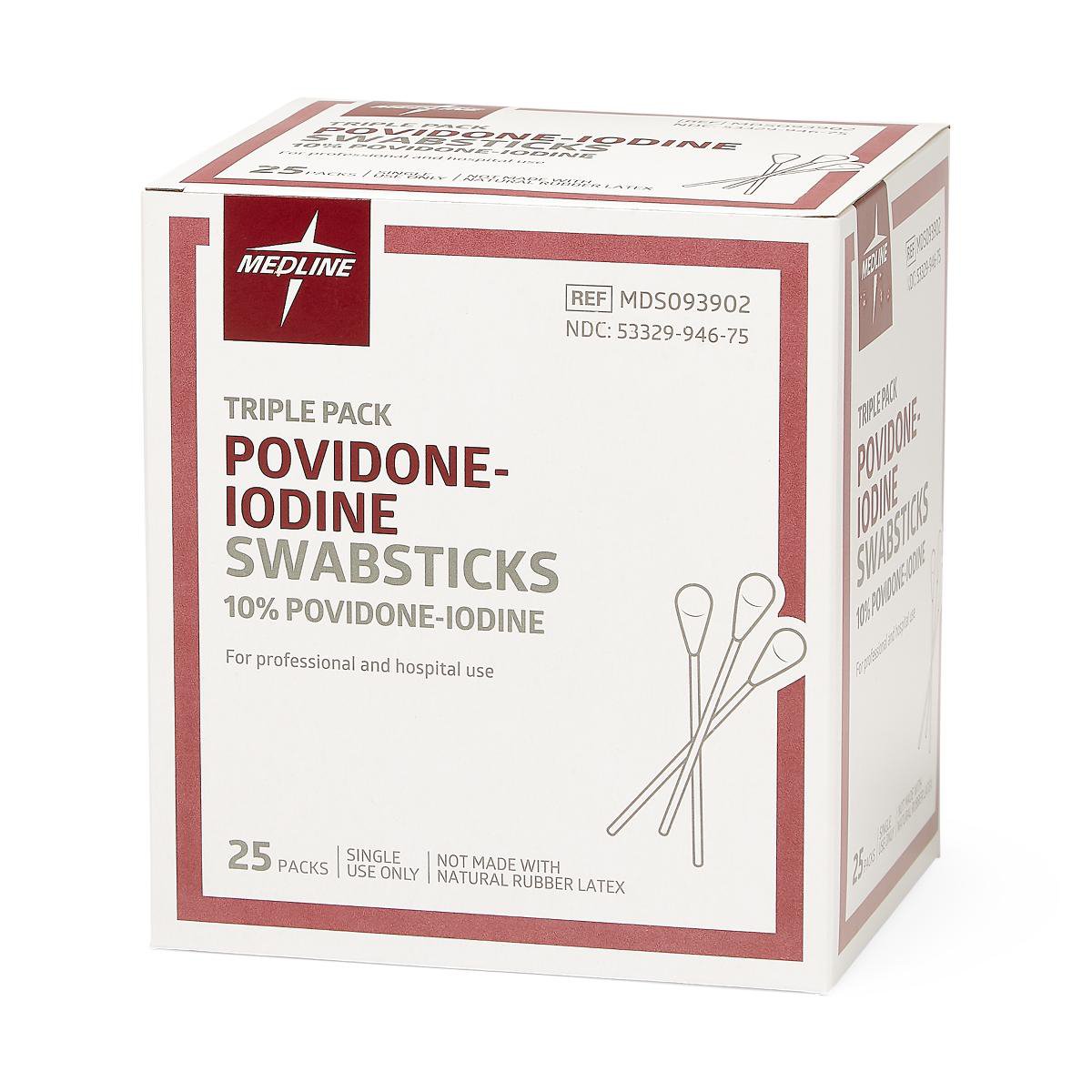 SWAB, PVP (3/PK 25PK/BX 10BX/CS)