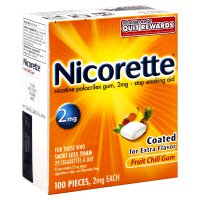NICORETTE, GUM FRUIT CHILL 2MG(100/PK)