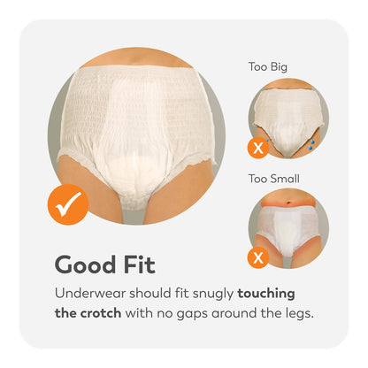 UNDERWEAR, TRANQUILITY OVERNIGHT DISP 3XLG (10/BG 4BG/CS)