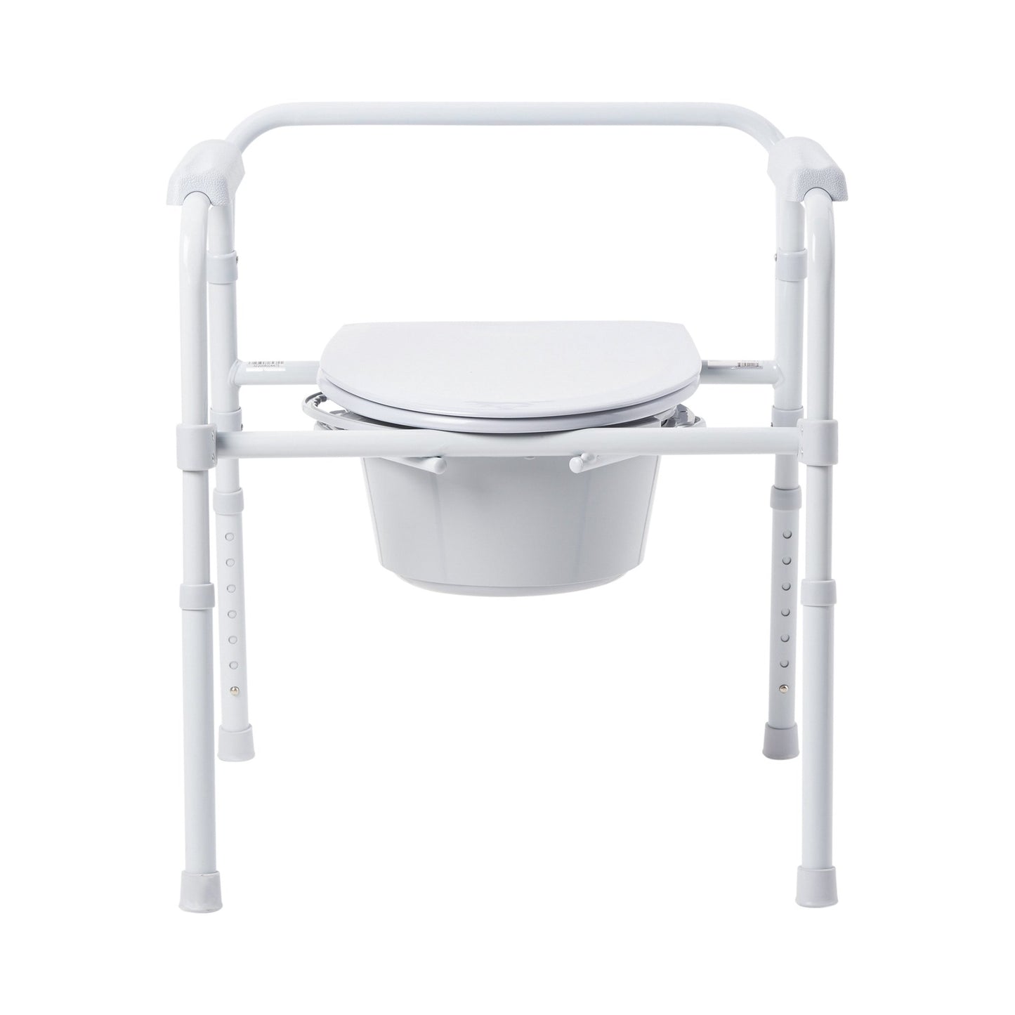 COMMODE, FOLDING STEEL FRAME 350LBS (4/CS)