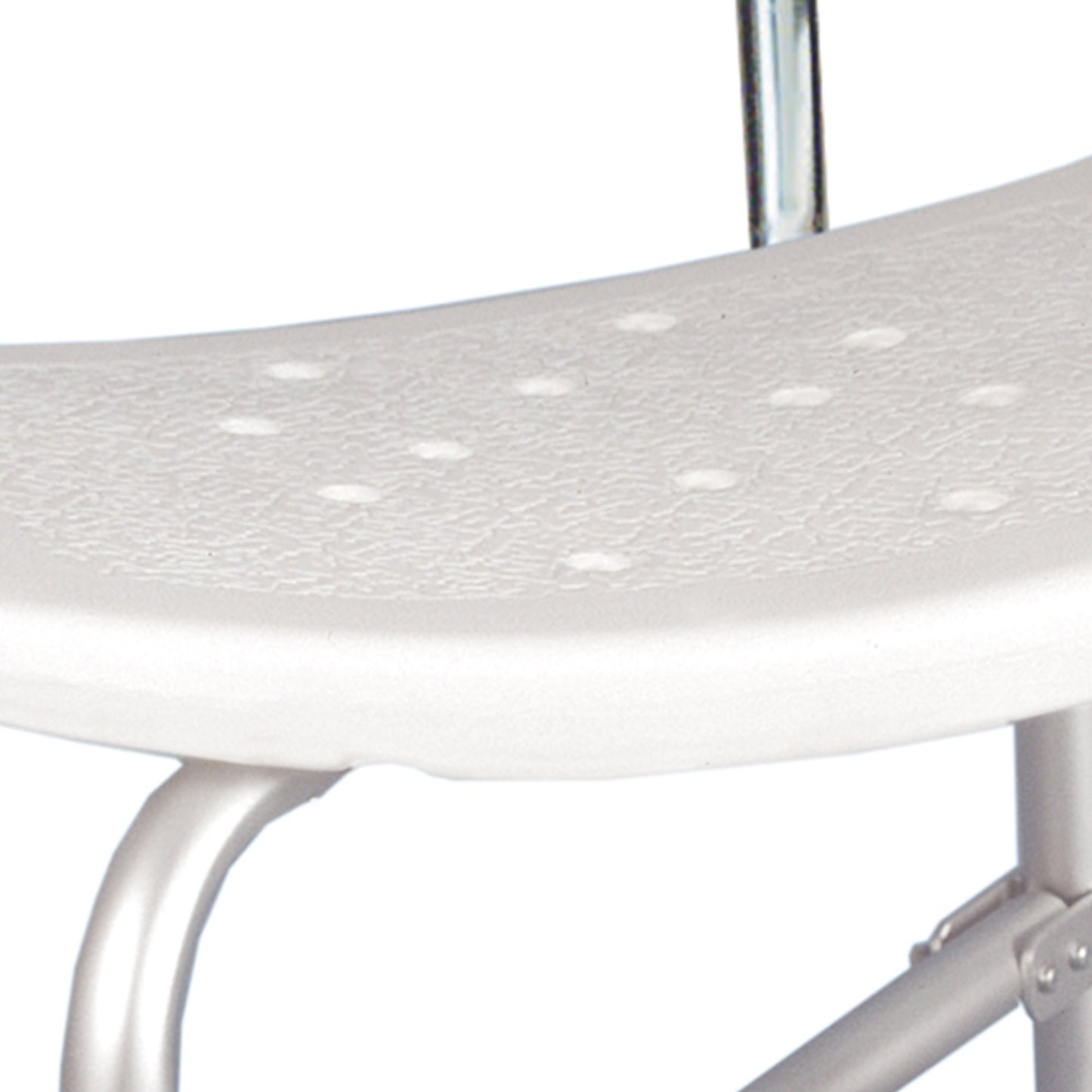BENCH, BATH W/BACK BARIATRIC X-BRACED ALUM FRAME 500LB (1/CS