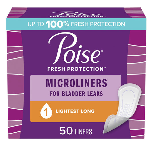 PAD, POISE MICROLINER LONG (50/PK 6PK/CS)