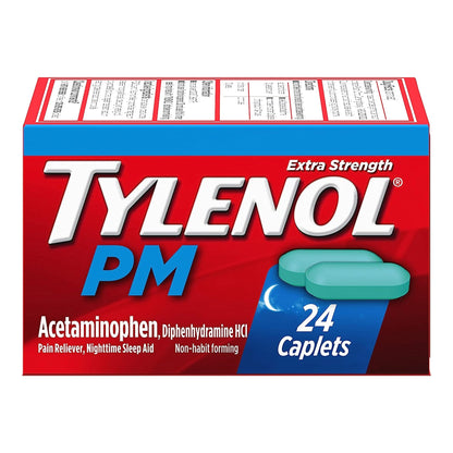 TYLENOL, CAP XS PM 500MG-25MG (24/BT)