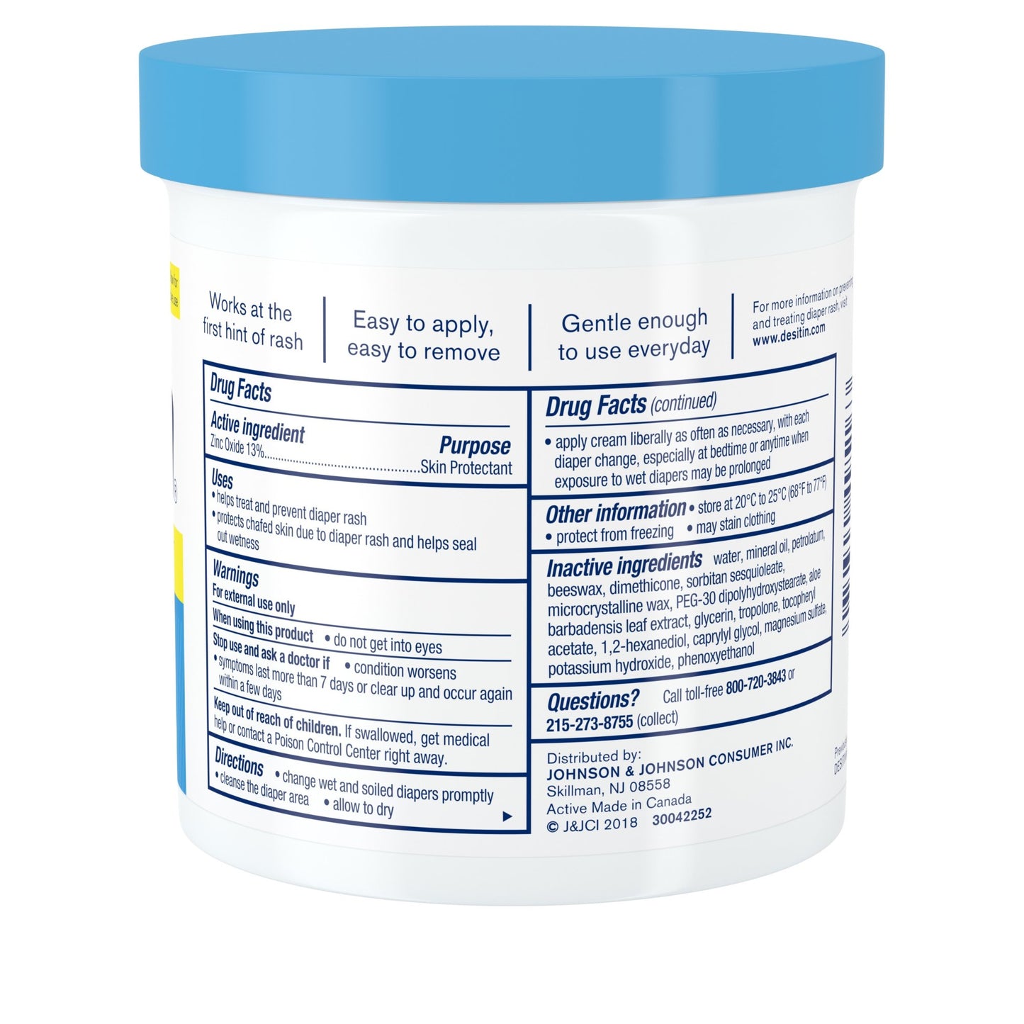 DESITIN, OINT RAPID RELIEF PARABAN/FRAG FREE 1LB JAR (12/CS)
