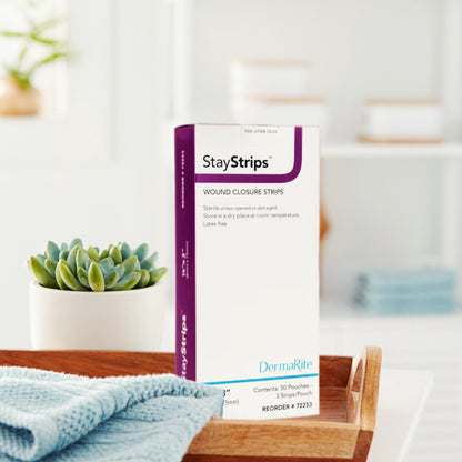 STRIPS, WOUND CLOSURE STAY STRIPS .25"X3" (50/BX)