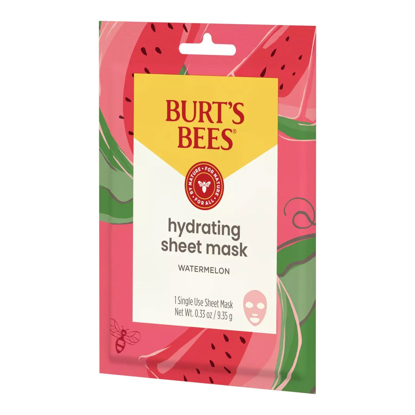 BURT BEES, FACIAL SHEET MASK HYDRATING WATERMELON (6/CT)