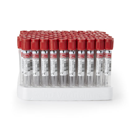 TUBE, BLD COL CLOT RED 6ML PLAS VACUTAINER (100/PK 10PK/CS)