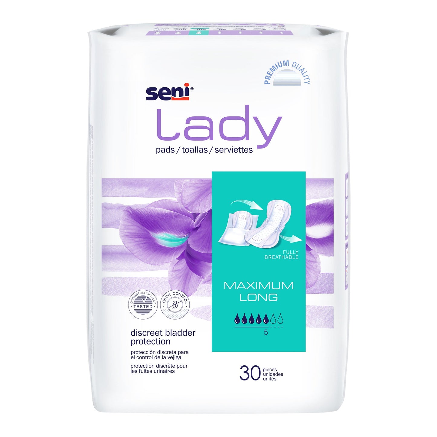 PAD, SENI LADY MAXIMUM LONG (30/PK 6PK/CS)