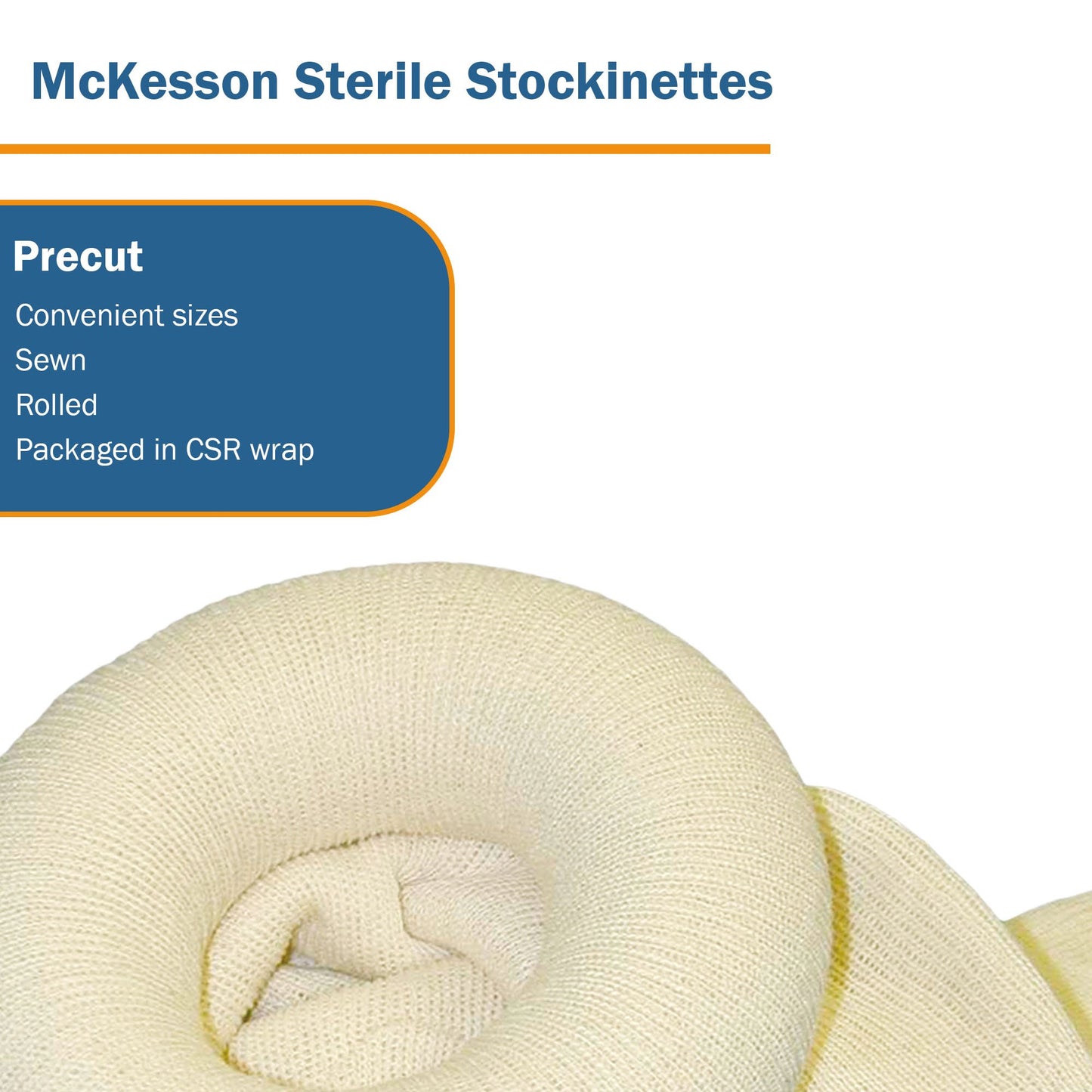STOCKINETTE, TUBULAR 1PLY STR 6"X60" (30/CS)