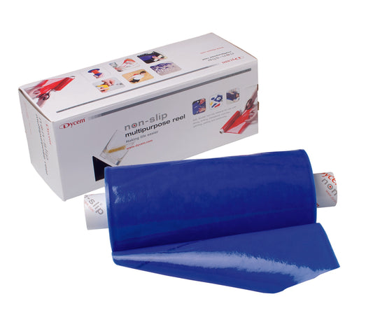 MATERIAL, NON-SLIP 8"X10YD BLU
