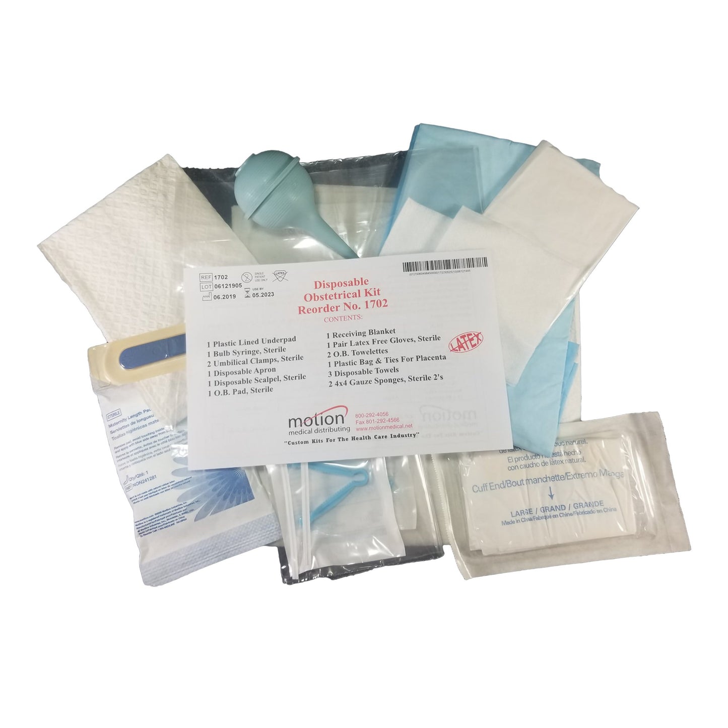 EMERGENCY KIT, OBSTETRICAL DISP (10/CS)