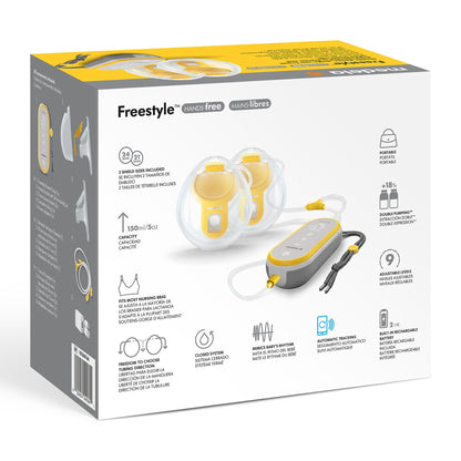 PUMP, BREAST DBL ELEC FREESTYLE HANDS FREE