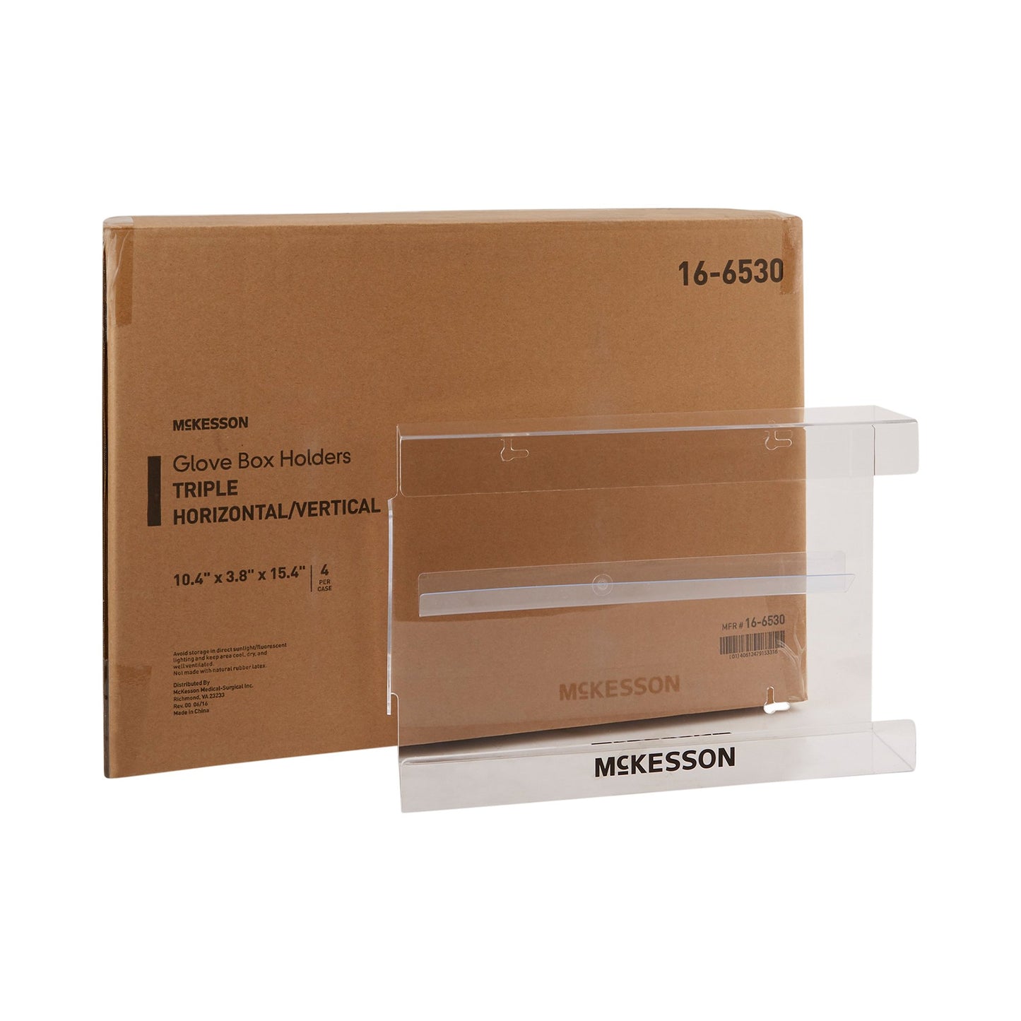 HOLDER, GLOVE BOX TRIPLE CLR PLAS LF (4/CS)