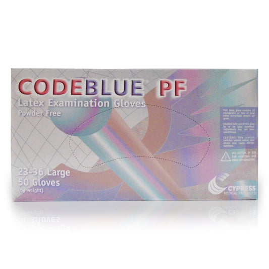 GLOVE, EXAM LTX LG N/S EXTCF CODEBLUE (50/BX 10BX/CS)