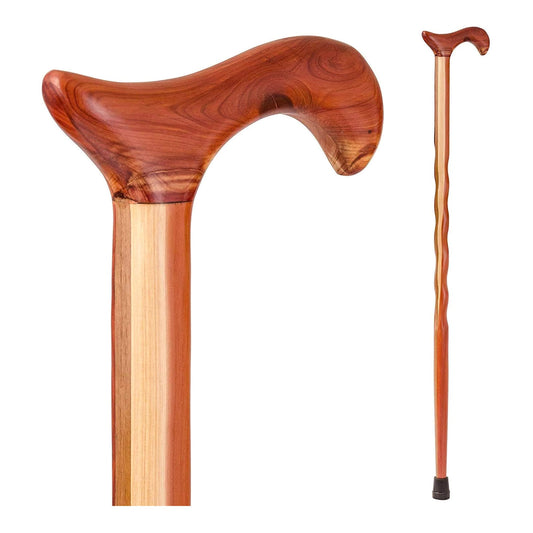 CANE, WOOD BRAZOS 34 DERBY HANDLE TWISTED 34"