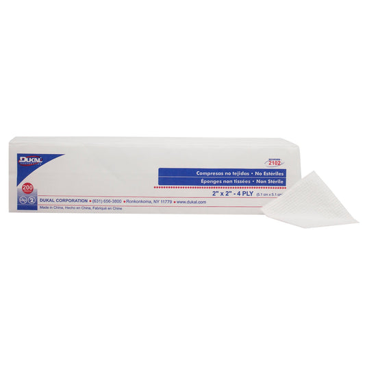 SPONGE, GAUZE N/WVN 2"X2" (200/BG)