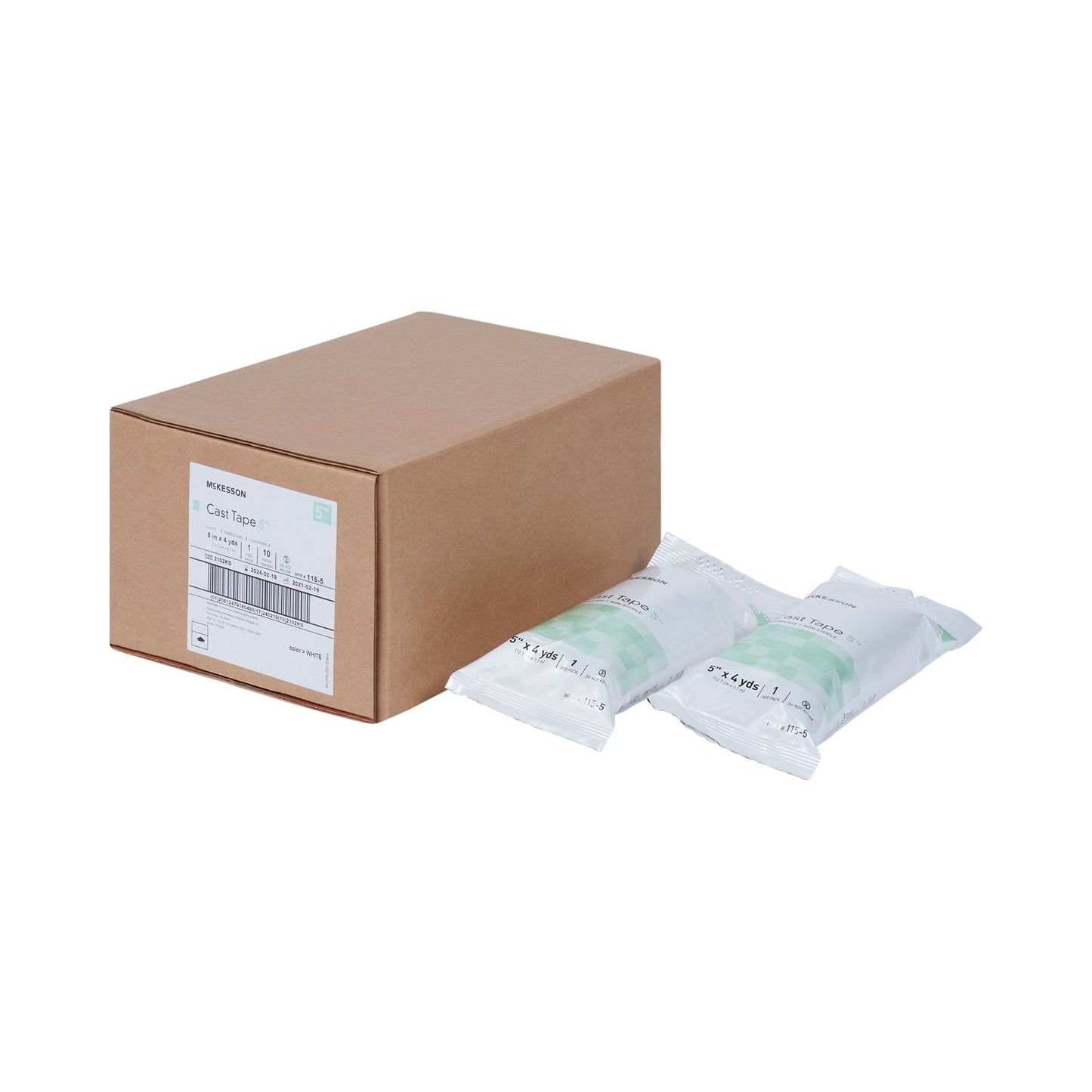 TAPE, CAST WHT LF 5"X4YDS (10RL/BX)