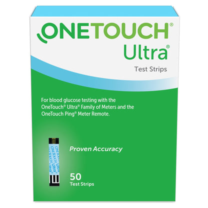 TEST STRIP, BLD GLUC ONE-TOUCHULTRA (50/BX 24BX/CS)