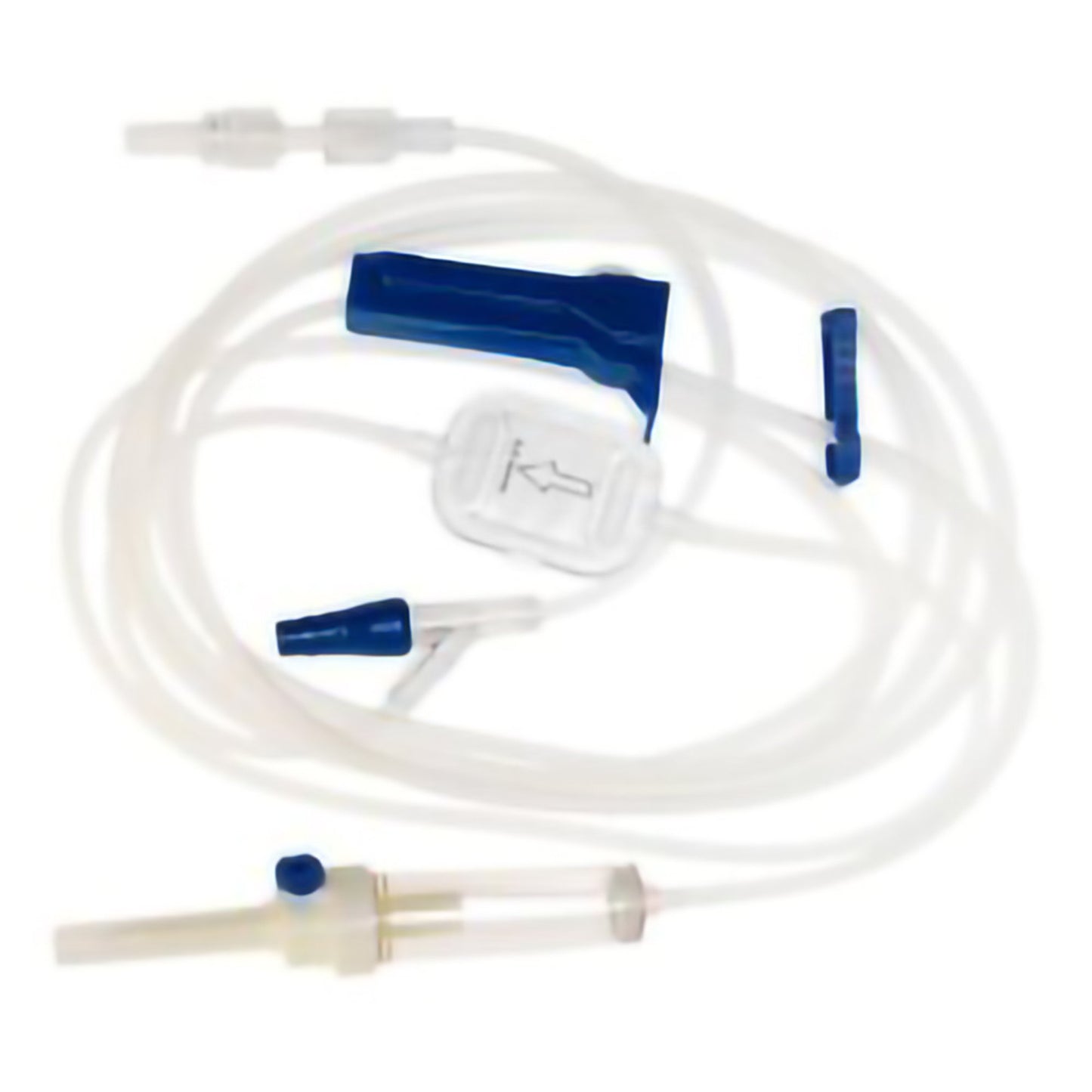 IV PUMP SET, 10DRP 1 NF PORT .2MIC FILTER 102" (50/BX)