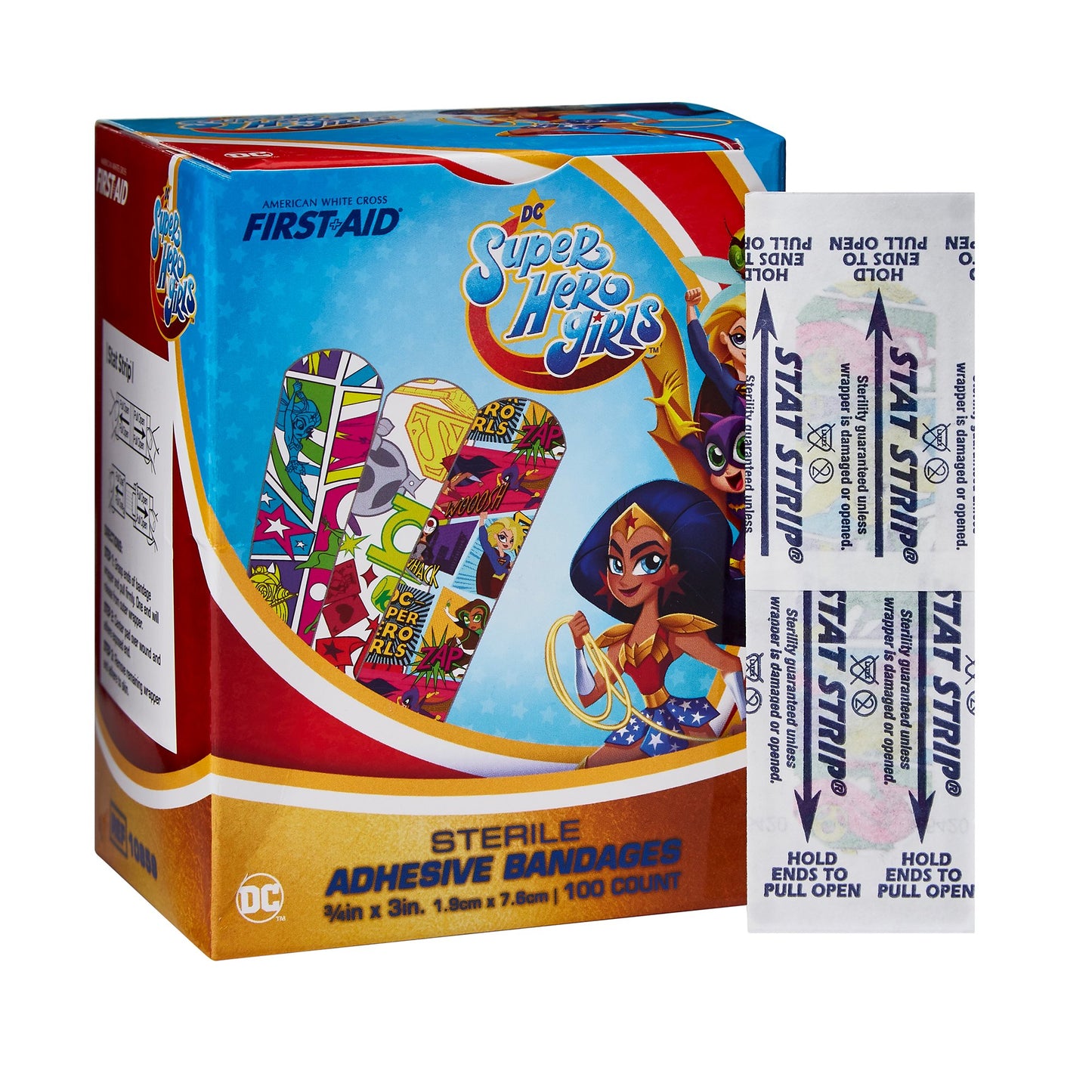 BANDAGE, ADH SUPER HERO GIRLS 3/4X3" (100/BX 12BX/CS)