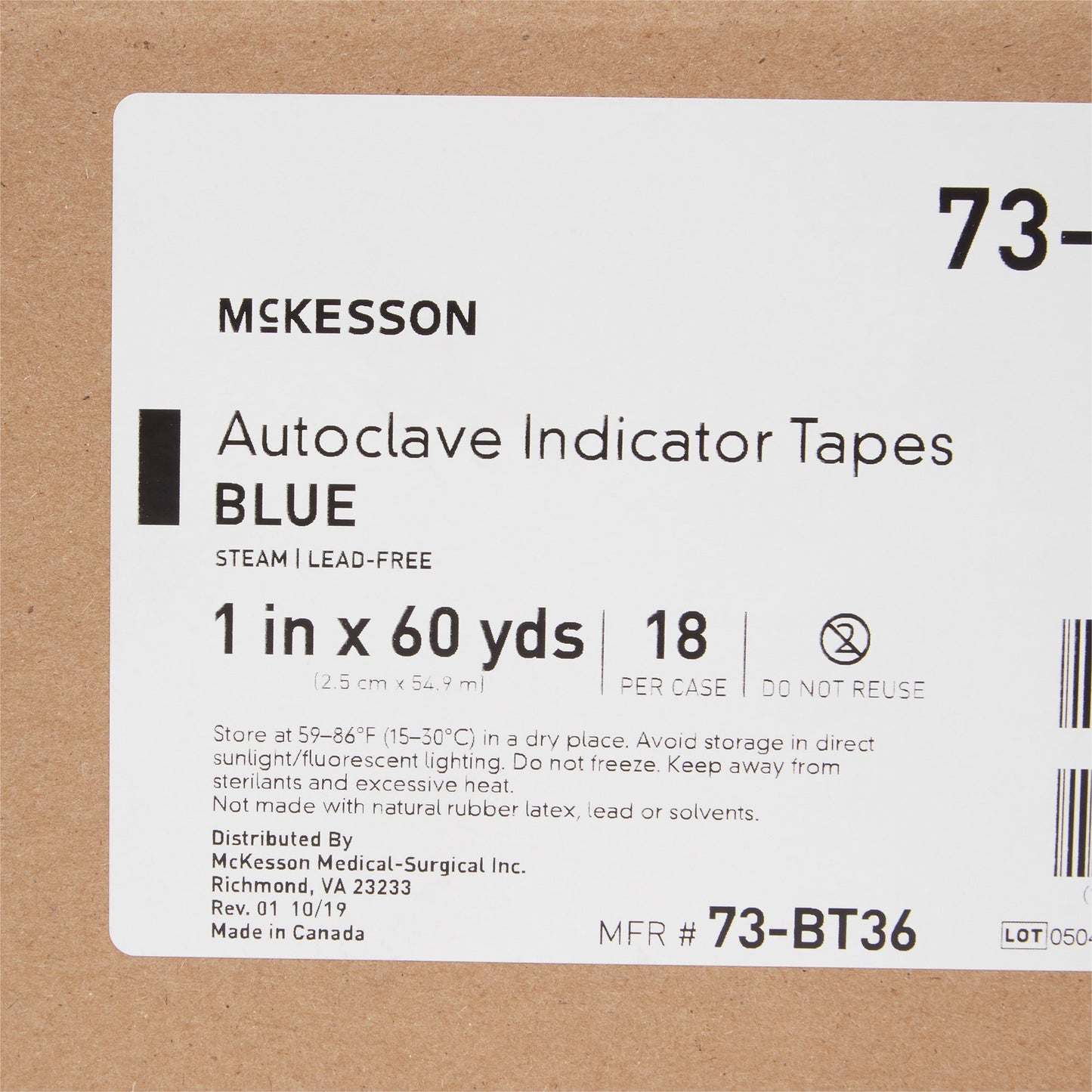 TAPE, INDICATOR BLU STM 1" (18/CS)