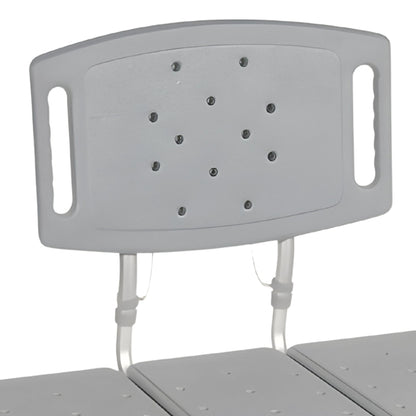 BENCH, TRANSFER W/BACK ALUMINUM FRAME 500LB