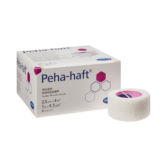 BANDAGE, GAUZE COHESIVE PEHA-HAFT LF 1"X4.5YDS (8/BX)