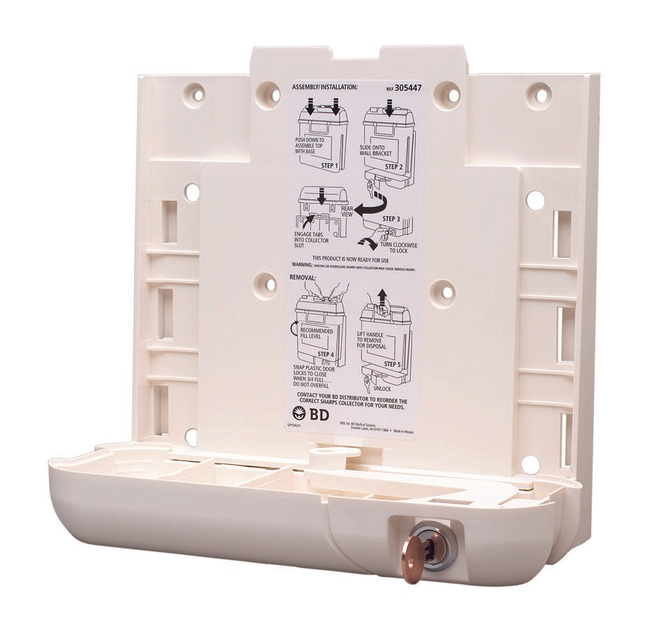 BRACKET, F/SHARPS WALL LOCKINGF/5.4QT CONT (10/CS)