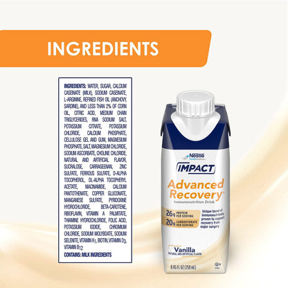 DRINK, IMPACT ADVANCED RECOVERY VANILLA 8.45 FL OZ (10/CS)