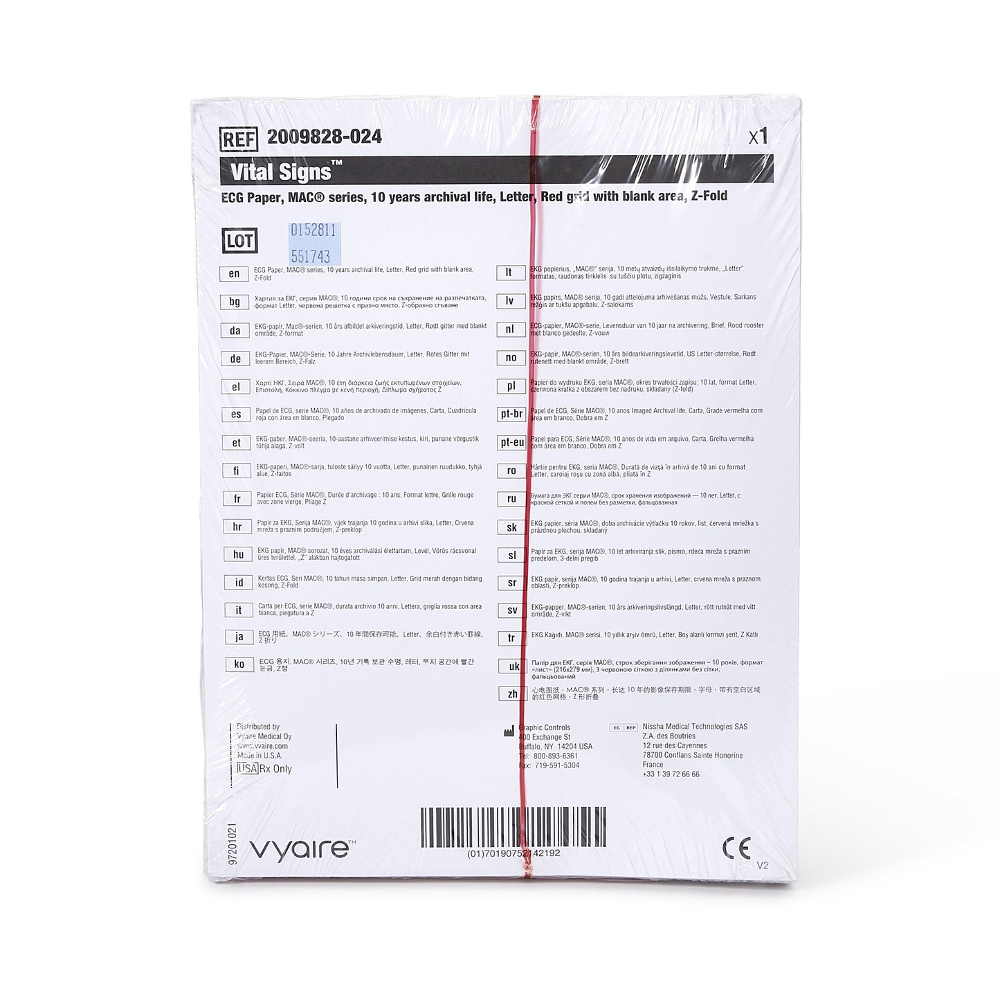 PAPER, THERMAL STD (300/PK 8PK/CS)